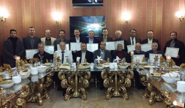 مراسم اهدای احکام دان ۶ و۷ به اساتید شوتوکان ایران استان فارس