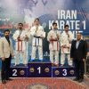 فرید معصومی سکوی قهرمانی کاراته وان ایران